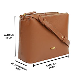 Bolsa Crossbody Couro Liso - Tati