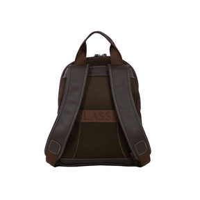 Mochila Masculina de Couro Compact - Café