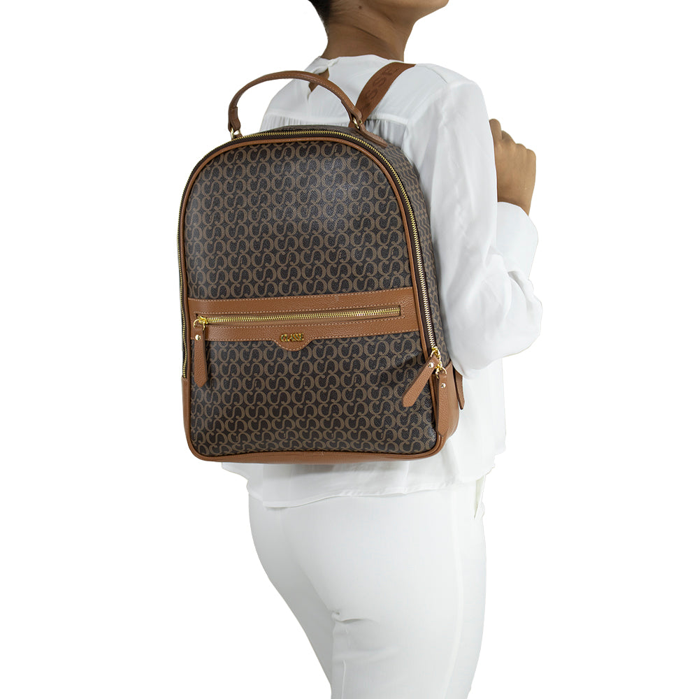 Mochila Feminina Canvas - Marrom/Nocciola