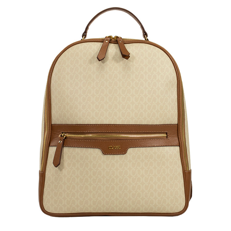 Mochila Feminina Canvas - Creme/Nocciola