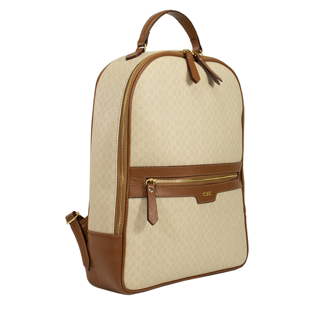 Mochila Feminina Canvas - Creme/Nocciola