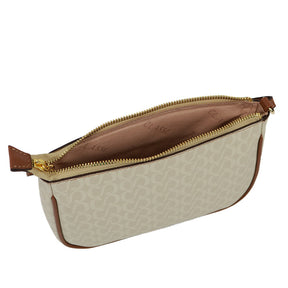 Bolsa Crossbody Canvas Creme Clarita