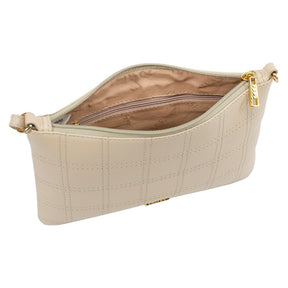 Bolsa Crossbody de Couro Alana - Creme