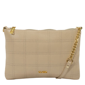 Bolsa Crossbody de Couro Alana - Creme