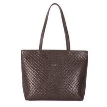 Bolsa Shopping Bag de Couro Tramado - Bárbara