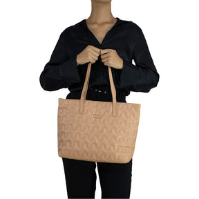 Bolsa Shopping Bag Tan de Couro Liza