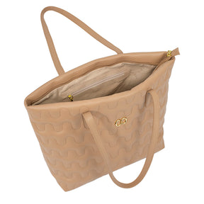 Bolsa Shopping Bag Tan de Couro Liza