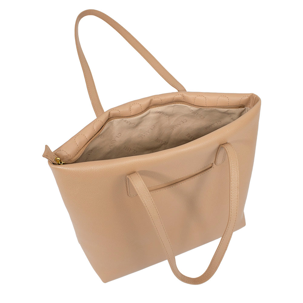 Bolsa Shopping Bag Tan de Couro Liza