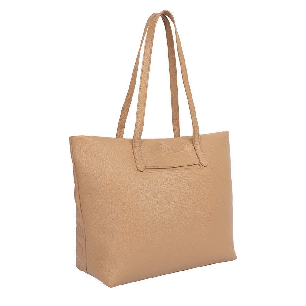 Bolsa Shopping Bag Tan de Couro Liza