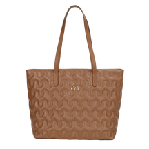 Bolsa Shopping Bag Nocciola de Couro Liza