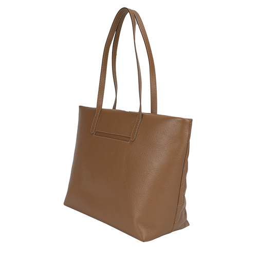 Bolsa Shopping Bag Nocciola de Couro Liza