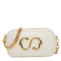 Bolsa Câmera Bag Maria Couro Matelassê Off-White