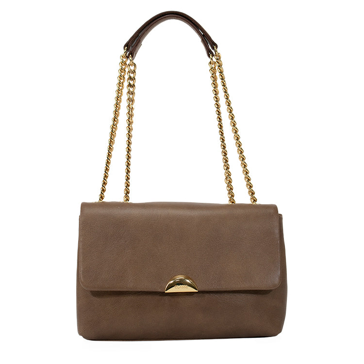 Bolsa de Couro Tiracolo Bag Luma - Confort Sand