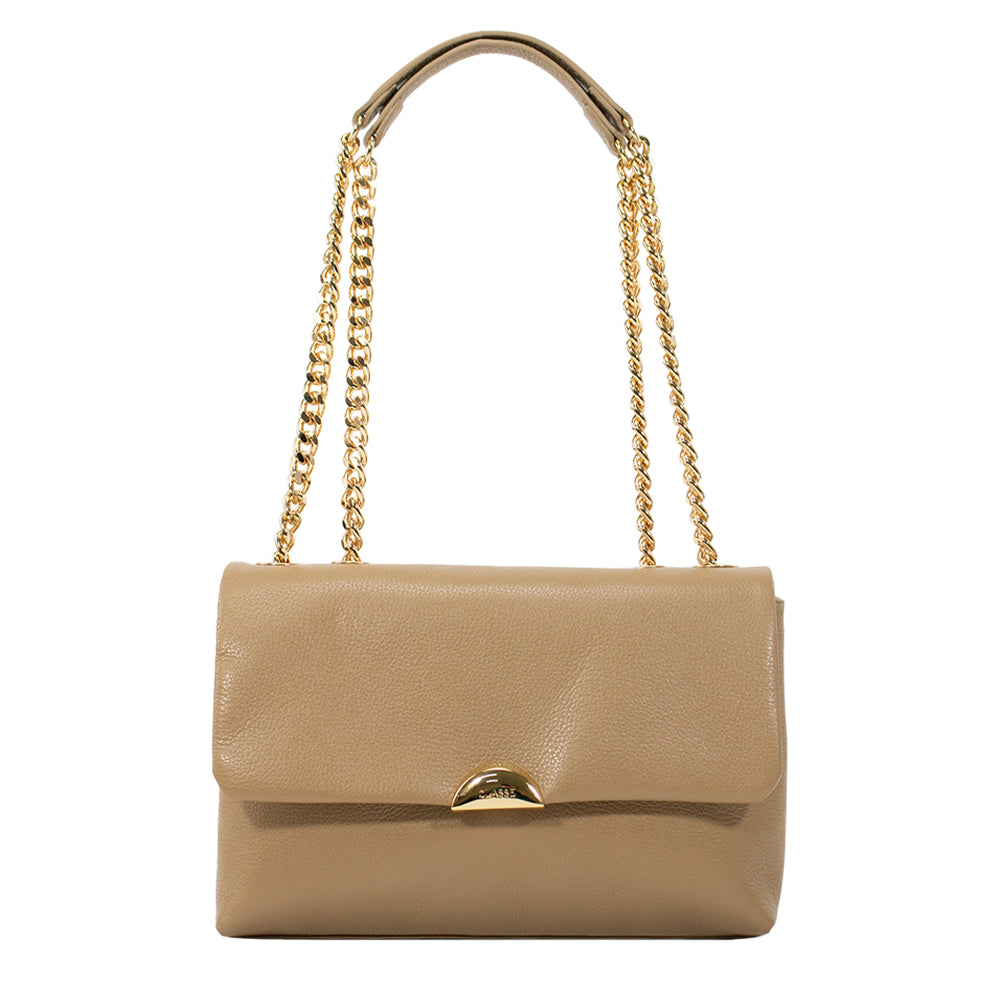 Bolsa de Couro Tiracolo Bag Luma - Camel