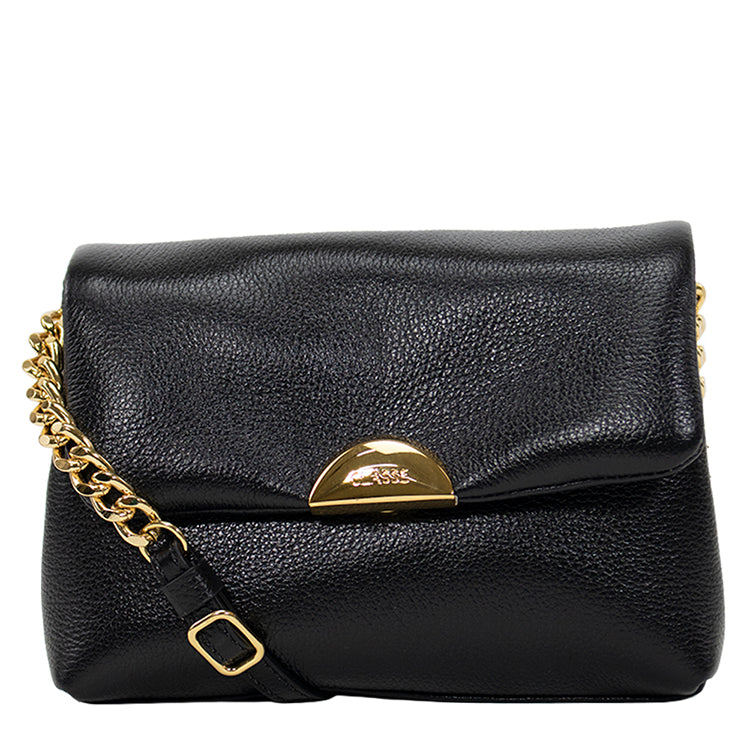 Bolsa de Couro Tiracolo Bag Mini Luma - Preto