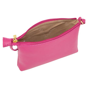 Bolsa de Couro Crossbody Mini Lili - Magenta