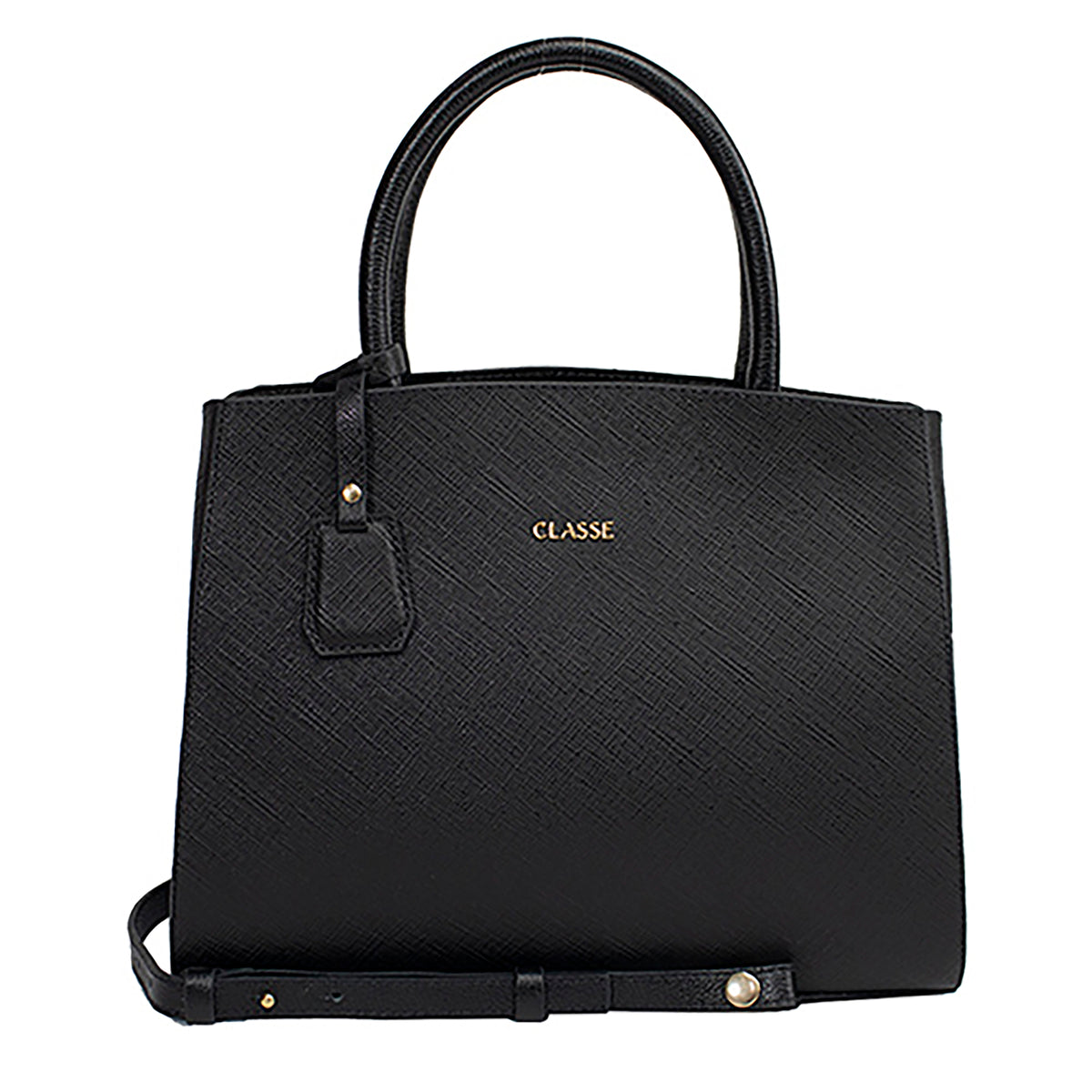 Bolsa de Couro Tote Livi - Preto Fosco