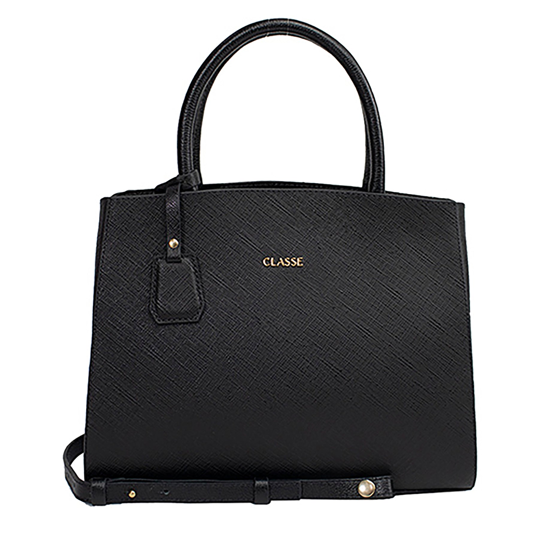 Bolsa de Couro Tote Livi - Preto Fosco