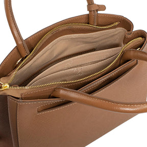 Bolsa de Couro Tote Livi - Noc/Nocciola