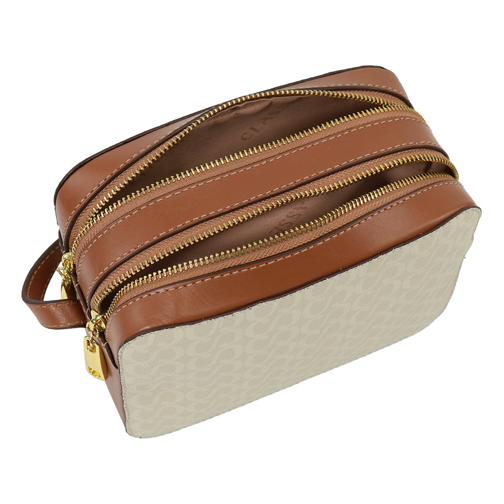 Bolsa Camera Bag Canvas Creme Lizzi