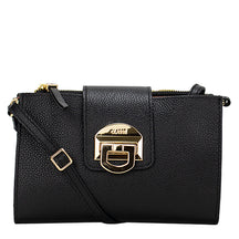 Bolsa Crossbody Preta de Couro Mille