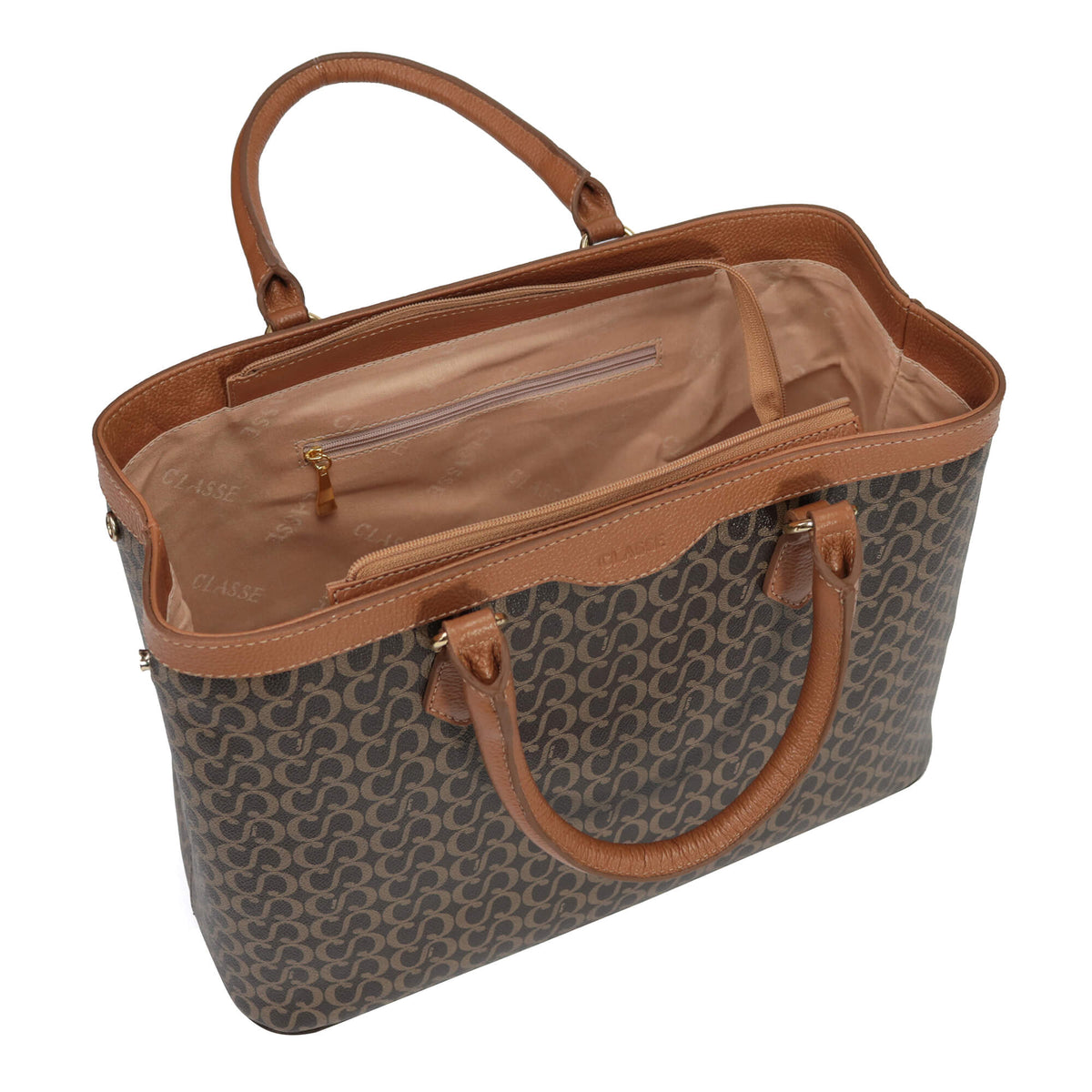 Bolsa Canvas Tote Laura - Marrom/Nocciola
