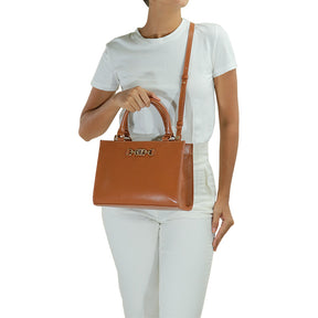 Bolsa de couro Tote Sienna - Nocciola