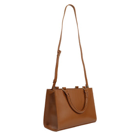 Bolsa de couro Tote Sienna - Nocciola