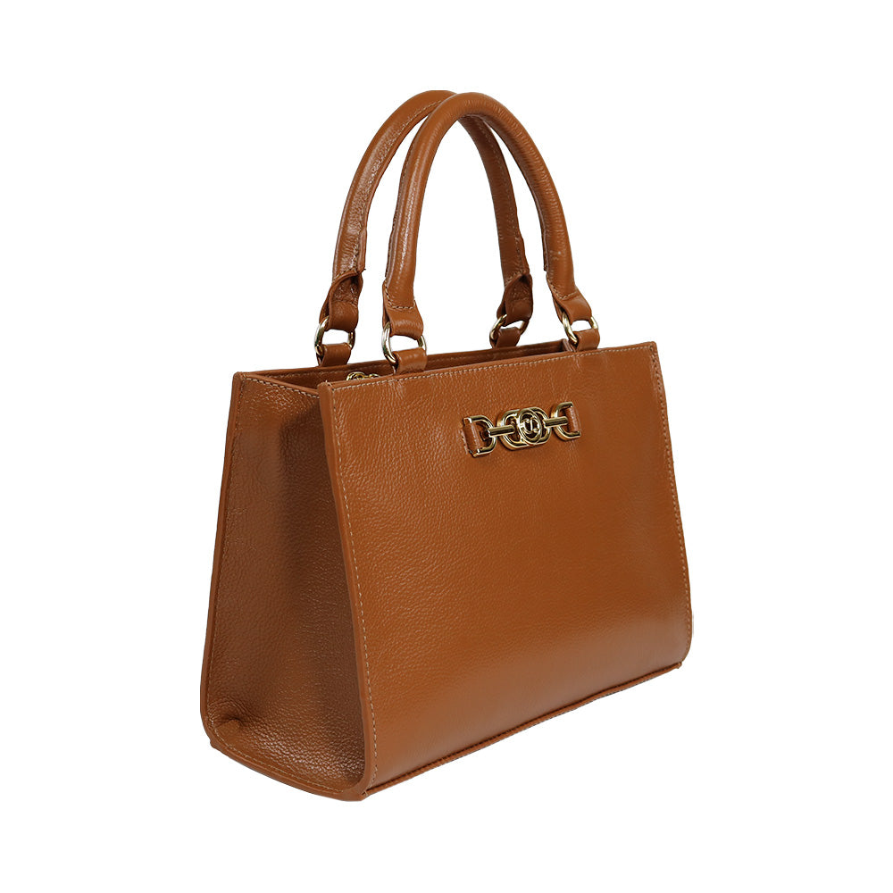 Bolsa de couro Tote Sienna - Nocciola