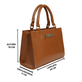 Bolsa de couro Tote Sienna - Nocciola
