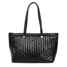 Bolsa de Couro Shopping Bag Eva - Preto