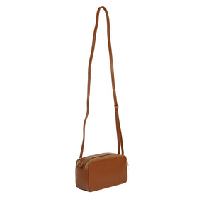 Bolsa Camera Bag de Couro Sienna - Nocciola