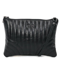 Bolsa de Couro Crossbody Eva - Metal Preto