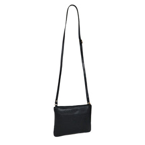 Bolsa de Couro Crossbody Eva - Metal Dourado