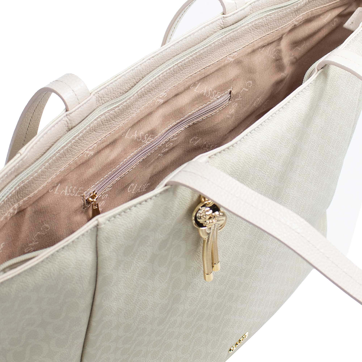 Bolsa Shopping Bag Canvas - Creme/Off White