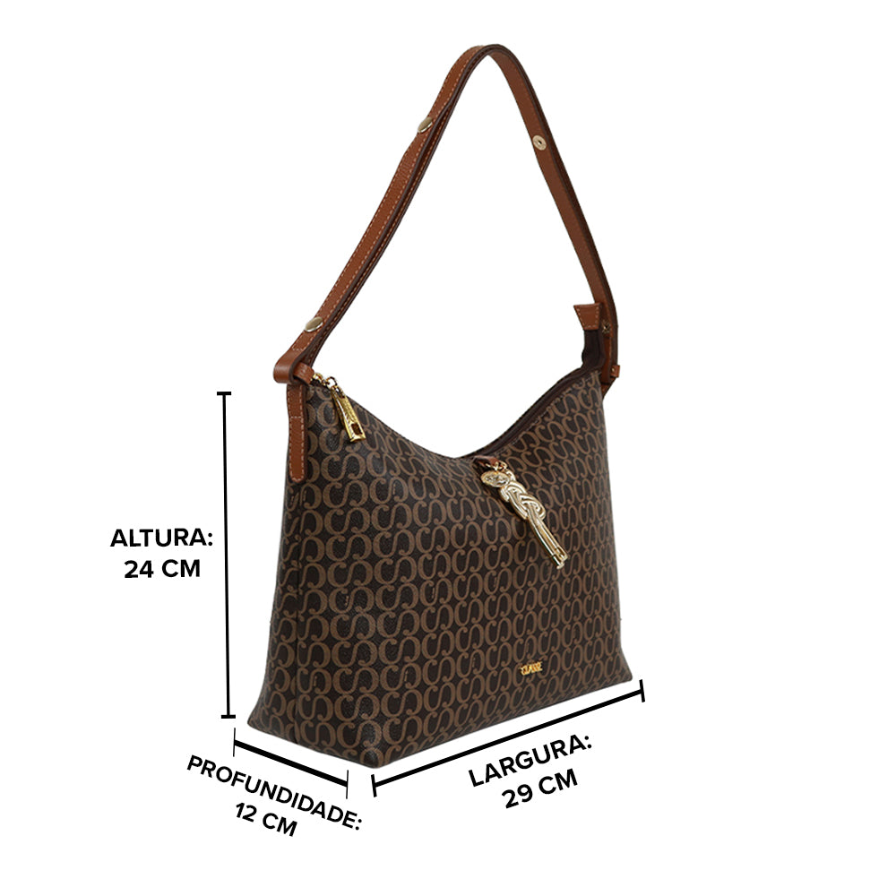 Bolsa Crossbody Canvas - Nocciola