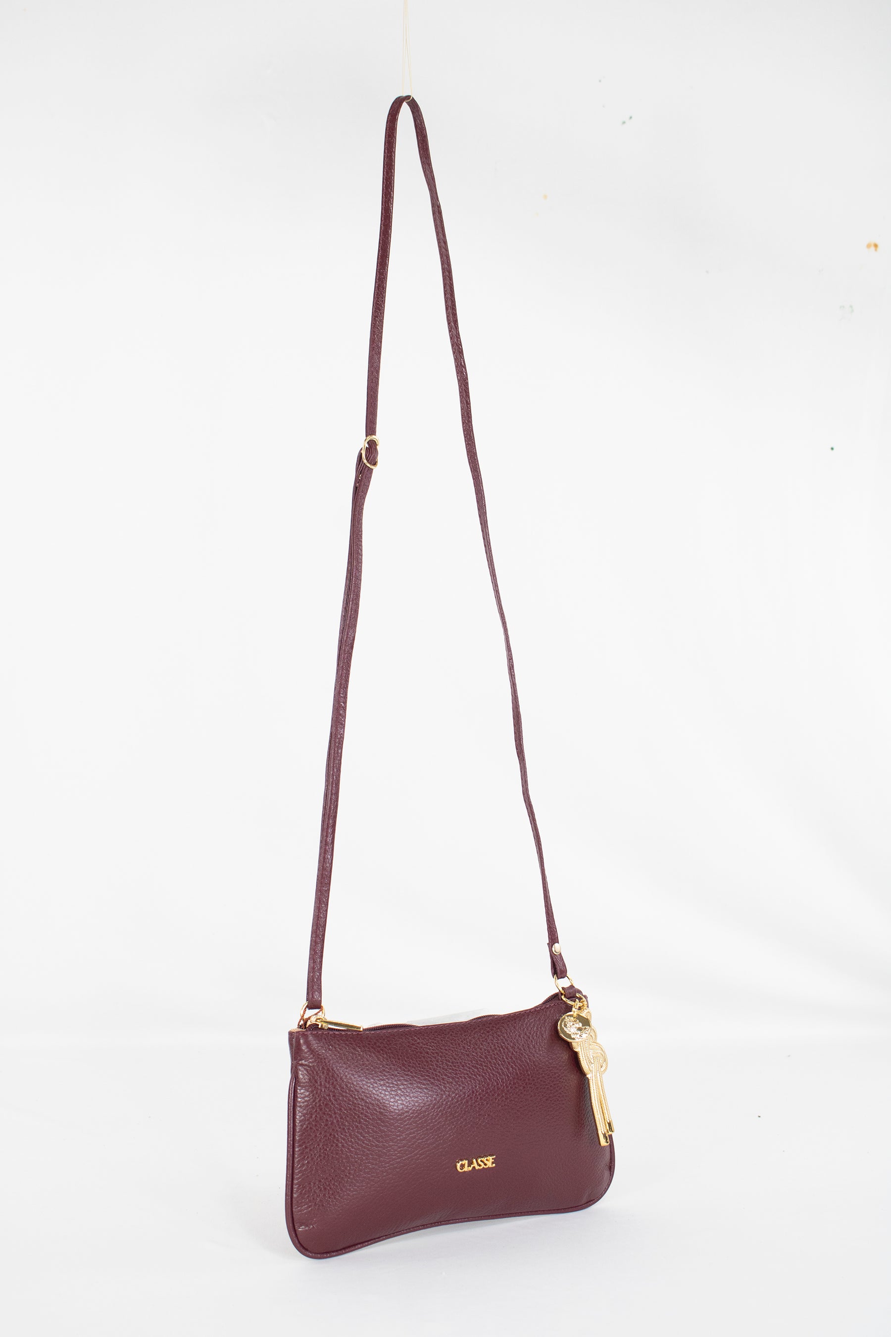 Bolsa Crossbody de Couro - Floatter Borgonha