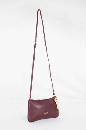 Bolsa Crossbody de Couro - Floatter Borgonha