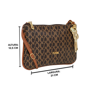 Bolsa Crossbody Canvas - Nocciola