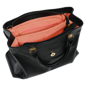 Bolsa de Couro Tote BELLE - Preto