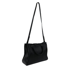 Bolsa de Couro Tote BELLE - Preto