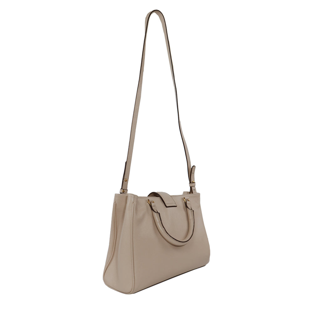 Bolsa de Couro Tote BELLE - Creme