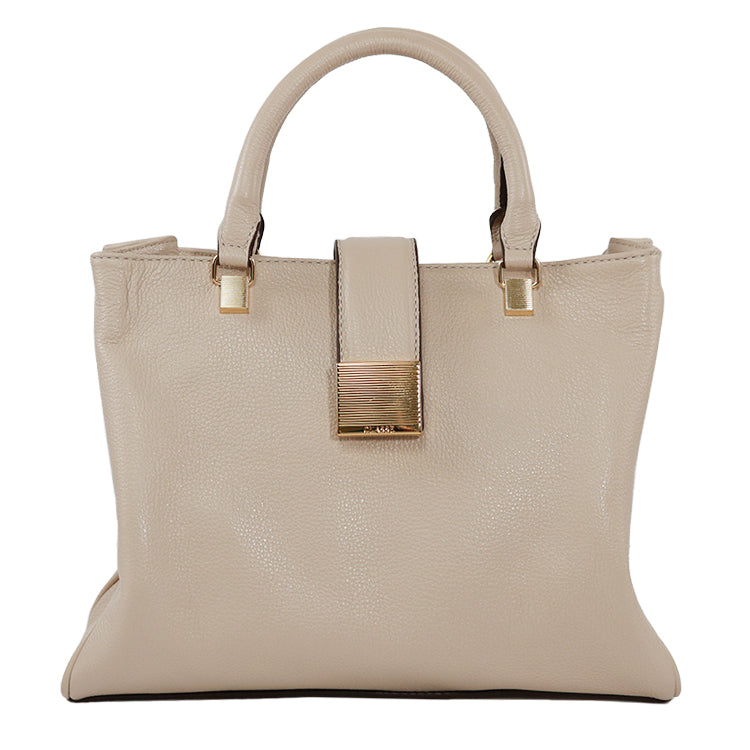 Bolsa de Couro Tote BELLE - Creme