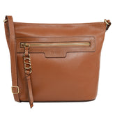 Bolsa de Couro Crossbody PEGGY - Nocciola