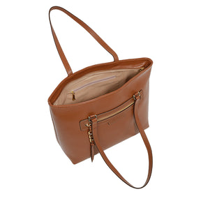 Bolsa de Couro Shopping Bag PEGGY - Nocciola