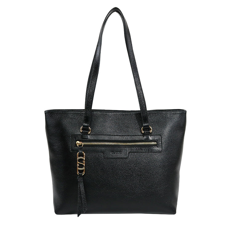 Bolsa de Couro Shopping Bag PEGGY - Preto