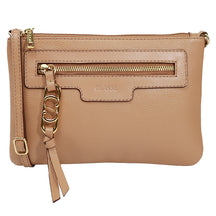 Bolsa de Couro Crossbody PEGGY - Tan