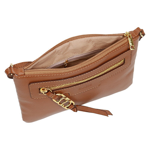 Bolsa de Couro Crossbody PEGGY - Nocciola