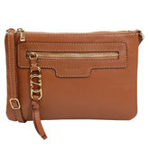 Bolsa de Couro Crossbody PEGGY - Nocciola