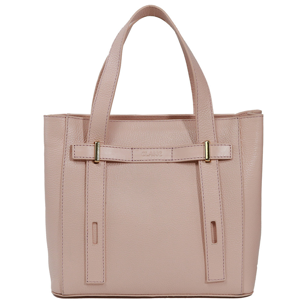 Bolsa de Couro Tote BELLA - Macadâmia